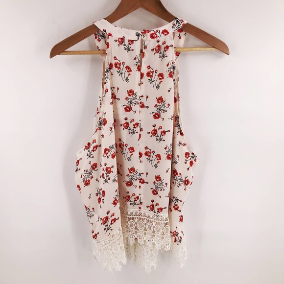 Glamorous Curve Floral Halter Neck Tank Top Sz 18 - Picture 5 of 8